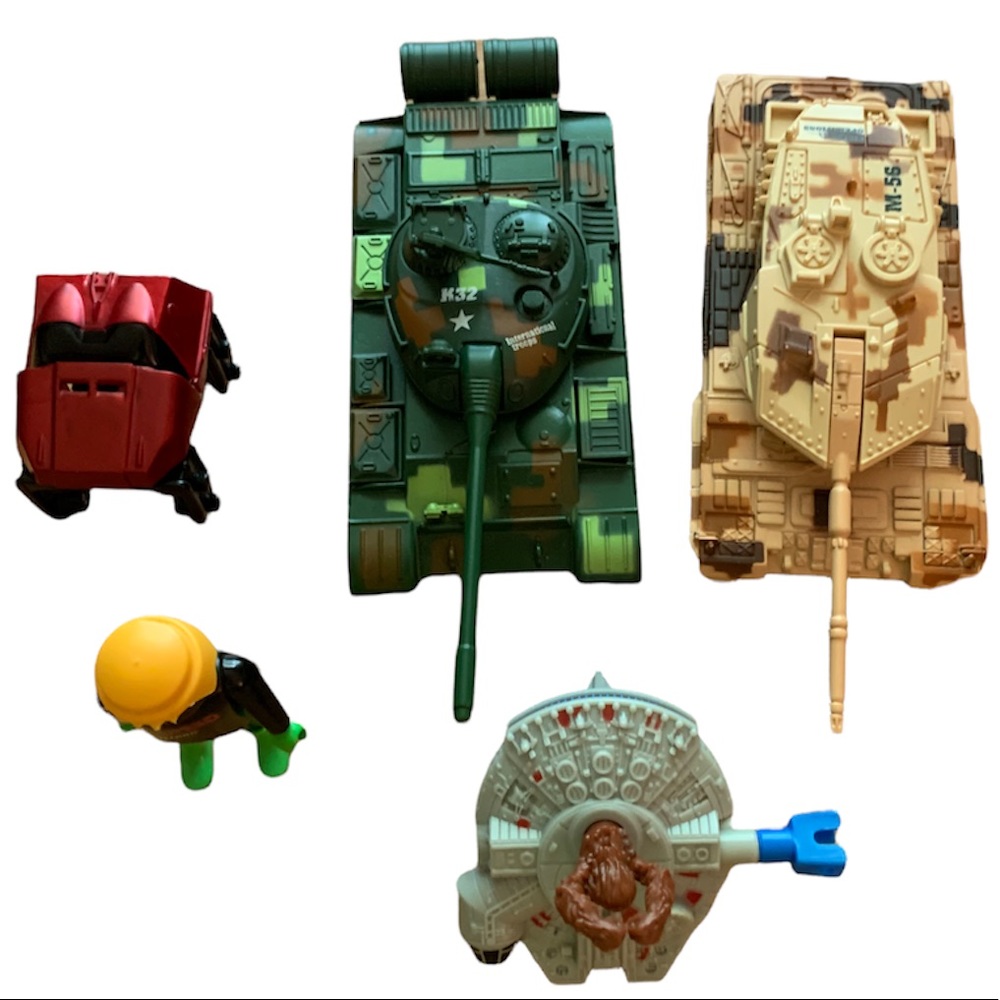 5 Piece Kids Toys Tank Car Toys